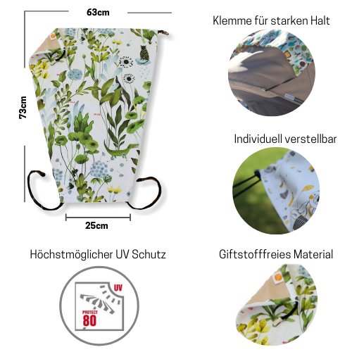 sonnensegel verstellbar SONNENSEGEL MAGIC GARDEN – millemarille