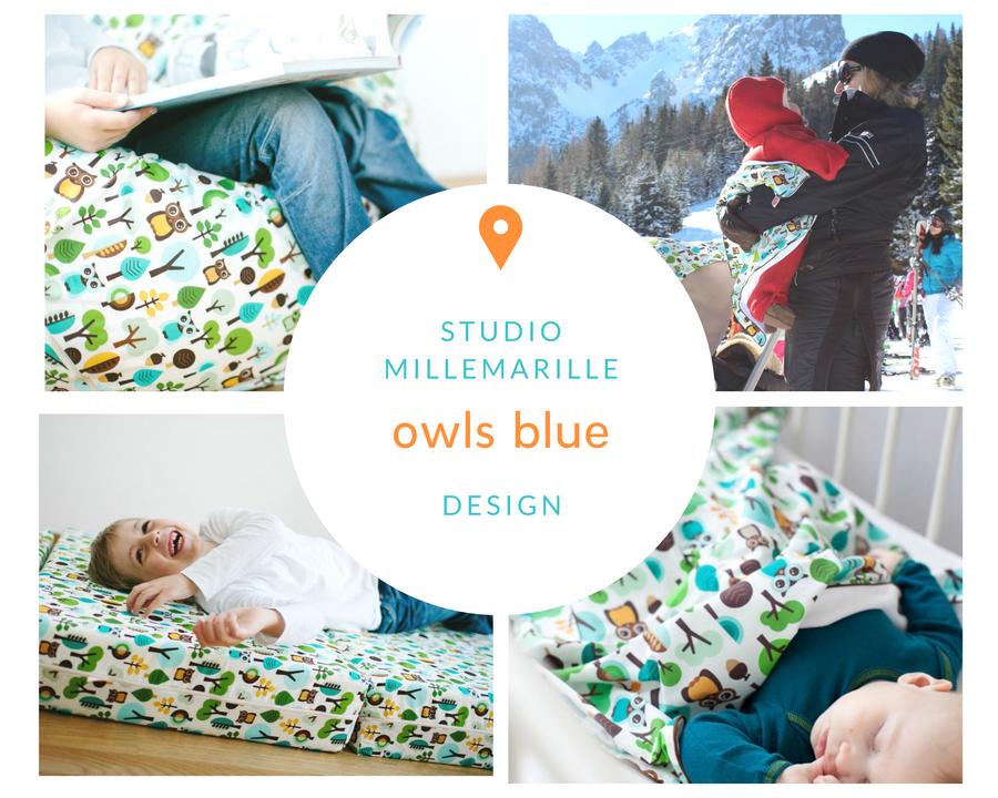 Cambiador MODERN OWLS AZUL