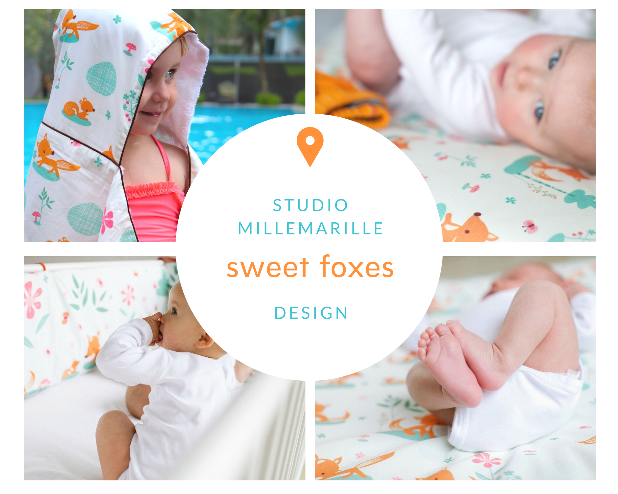 SWEET FOXES changing mat