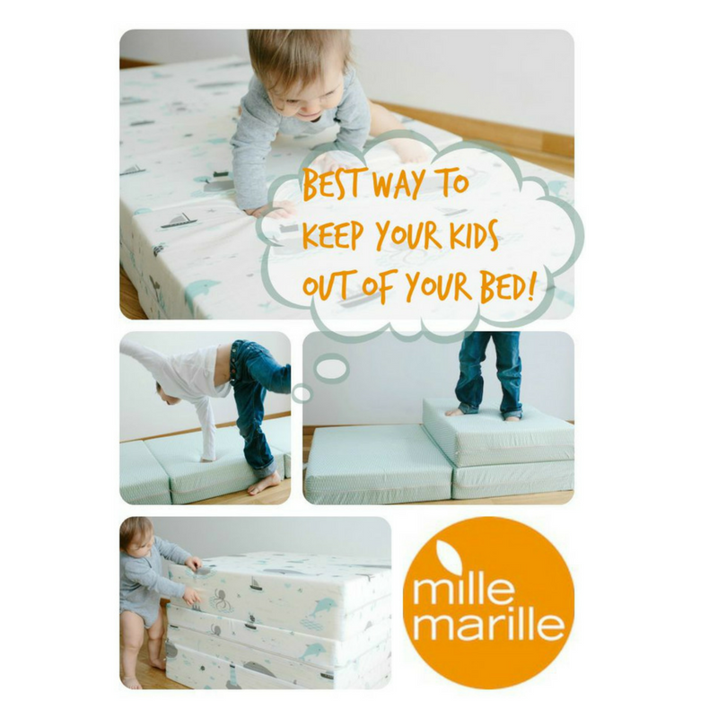 millemarille Faltmatratze Kinder aus dem Bett